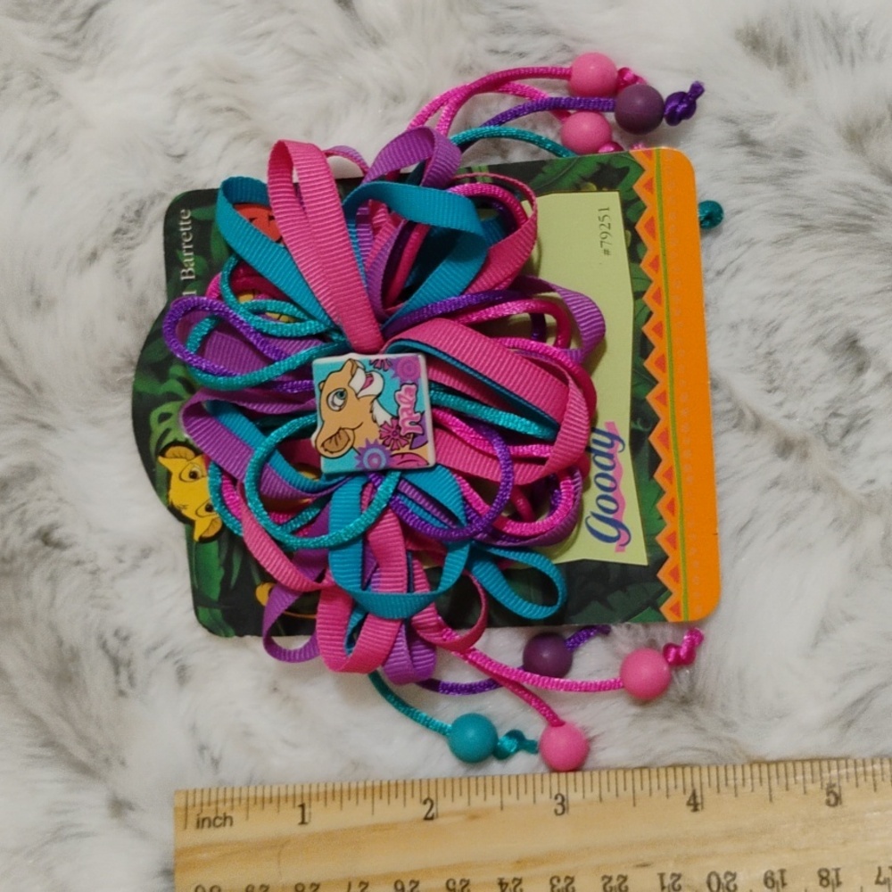Colorful Disney Goody 1994 Hair Barrette with Lion King Design - Picture 6 of 9